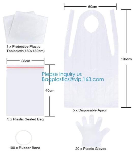 Compostable Biodegradable Personal Protective Disposable Apron Medical Dental Cooking Food Industry Safety Security