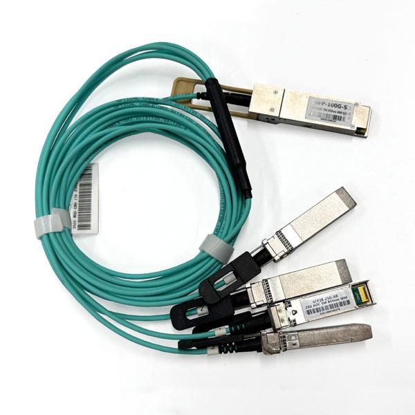 100G AOC Cable 100G QSFP28 to 4x25G SFP28 Breakout Active Optical Cable 5M OM3