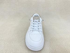 Women comfort flat heel sport shoes with breathable mesh and lace up