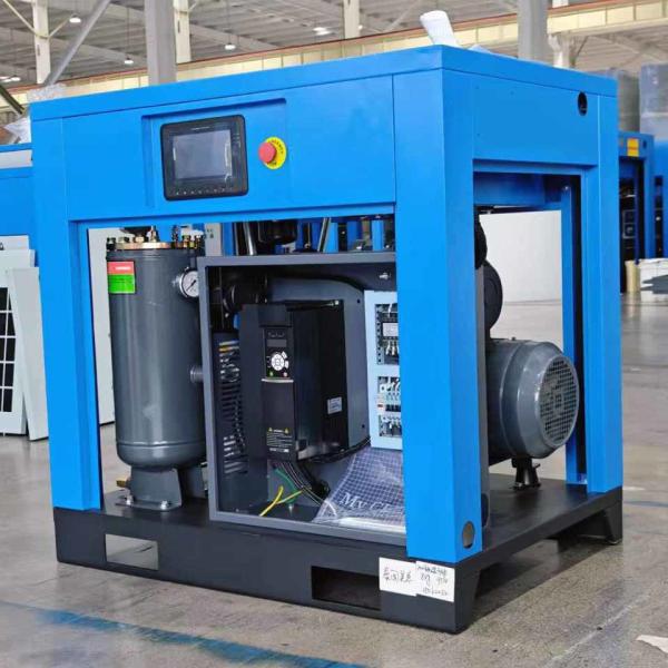 Compresseur d'air à vis à fréquence variable à aimant permanent industriel de 15 kW et 20 ch