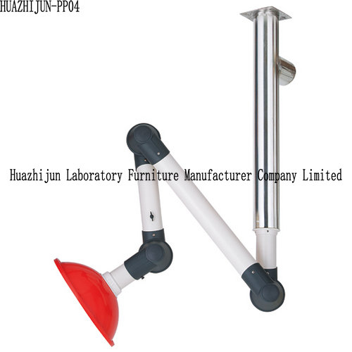 Wall Mounted Laboratory Fittings Fume Extractor Exhaust Arms 304 SS Center Bolt