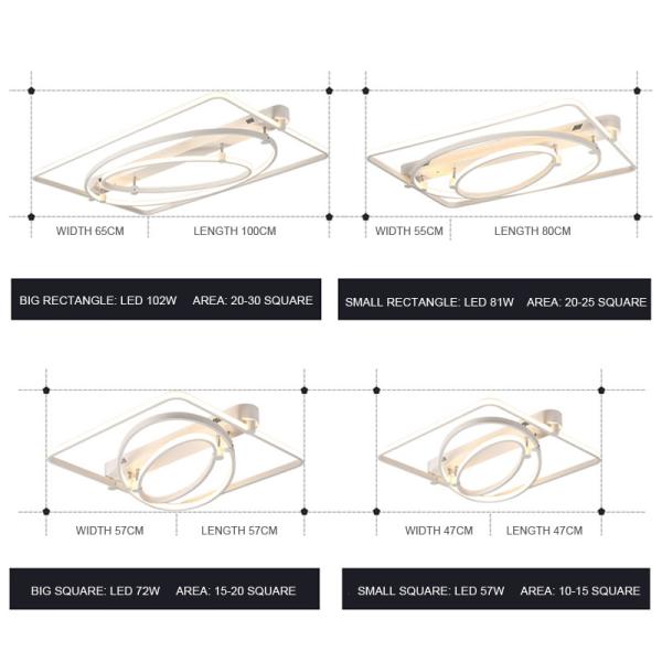 Modern Centre ceiling lights For Indoor home sitting room Bedroom Lighting Fixtures (WH-MA-119)