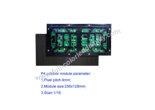 4mm Pixel Pitch Full Color LED Display Module Low Brightness Damping