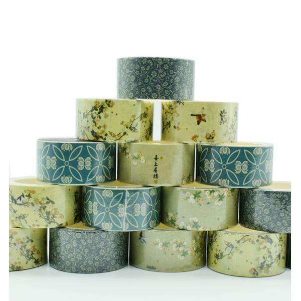 Высококачественная водоустойчивая слипчивая лента китайского стиля ленты бумаги washi винтажная покрашенная упаковывая