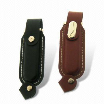 Memoria USB AT-030A del cuero del regalo de la promoción