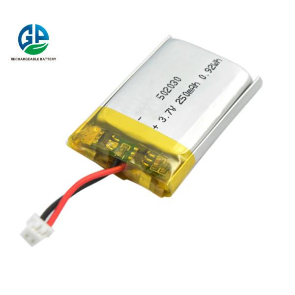 блок батарей 502030 полимера лития 3.7volt 250mAh перезаряжаемые