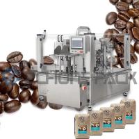 Máquina de embalagem de grãos de café Grânulos pequenos Nozes secas doces de frutas embalagem de sacos pré-fabricados