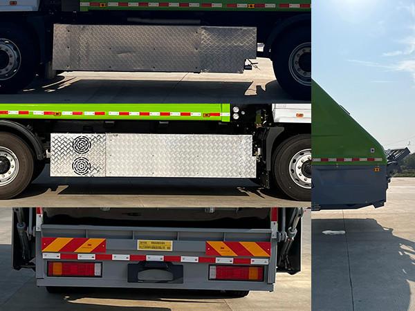 High Speed Heavy Garbage Compactor Truck Charging Interface Bracket Appearance With Chassis Expansion