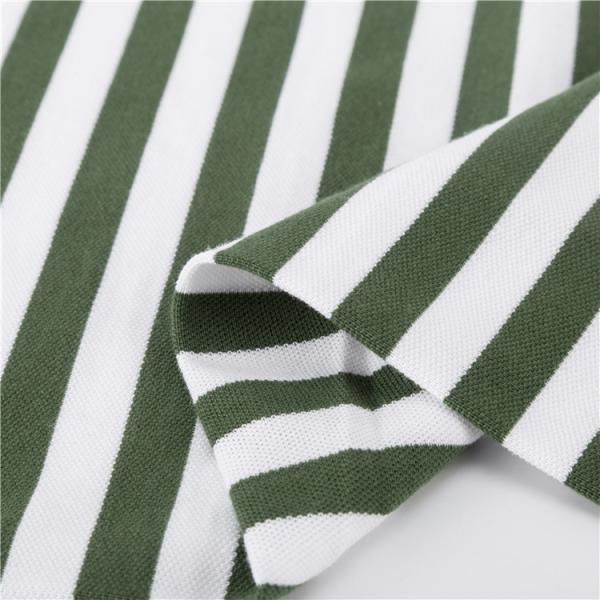 Устойчивая к морщинам полосатая вязаная ткань 100% хлопка Мода Прозрачная текстура