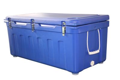 120 Liter Premium Blue Plastic Cooler Box for Fishing | Camping｜Hunting