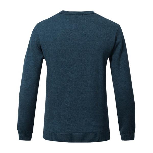 Custom Logo Round Neck Knit Pullover Sweater  Customizable Plain long Sleeve Winter Sweaters for Men