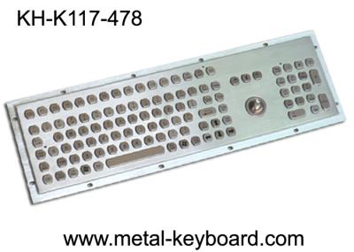 Teclado Dustproof da montagem do painel do metal com trackball e teclado do número