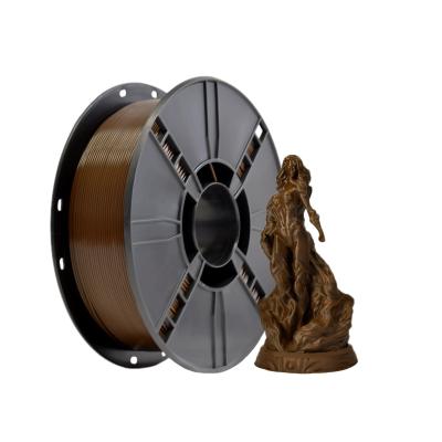 Impressão 3D Filamento 100% livre de bolhas Terra Marrom PLA mais resistência do filamento Impressão 3D aprimorada