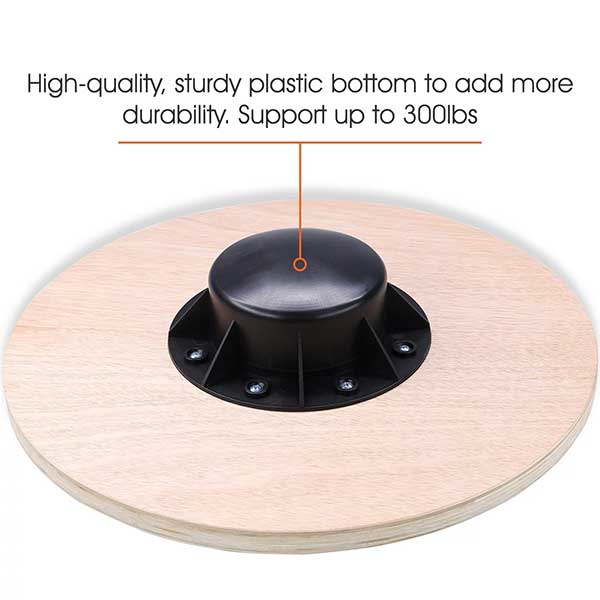 Diameter 39.5cm Wooden Round Balance Wobble Board , Wooden Rocker Board