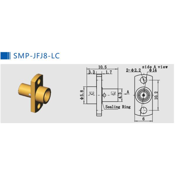Мужчина SMP к импедансу переходника 50Ohm соединителя коаксиала SMP женскому прямо