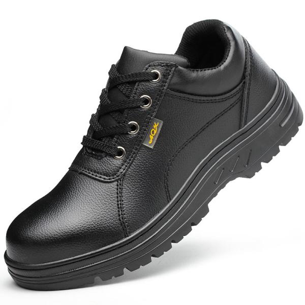 Microfiber Leather Waterproof Industrial Work Boots Steel Toe Anti Smash