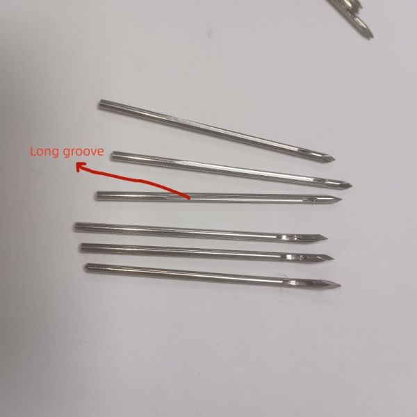 304 Stainless Steel Leather Needle  Slot Leather Threading Needle