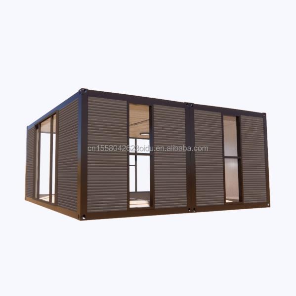 Modern 2 Bedroom Prefab Steel Expandable Container House for Mall Application Customized Color Design
