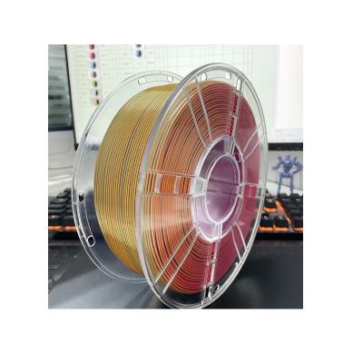 PLA Tri-Color Red Blue Gold 3D Printer Filament Silk PLA With 100% Bubble Free
