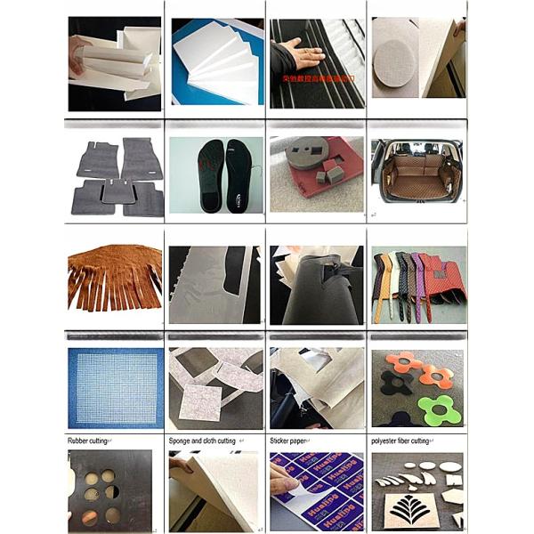 1625 Machine de découpe pour l'industrie des joints de caoutchouc, coupeuse de couteau vibrante 380V