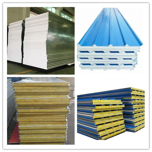 50 - 200mm Insulated Sandwich Panel Heat / Sound Insulation Fire / Water Proof