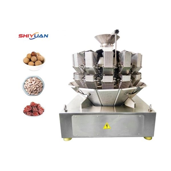 10 Head Multihead Weigher Machine 16-60bags/Min For Puffed Food