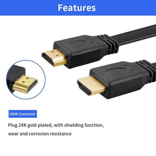 HDTV cable flat cable 2.0 with chip 1.4V 1080P 18.0Gbs 60M/70M/80M/90M/100M   hdtv cable