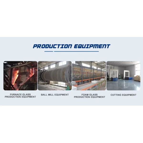 Fireproof Cellular Foam Glass Insulation Rigid Environmentally Friendly Wall Insulation