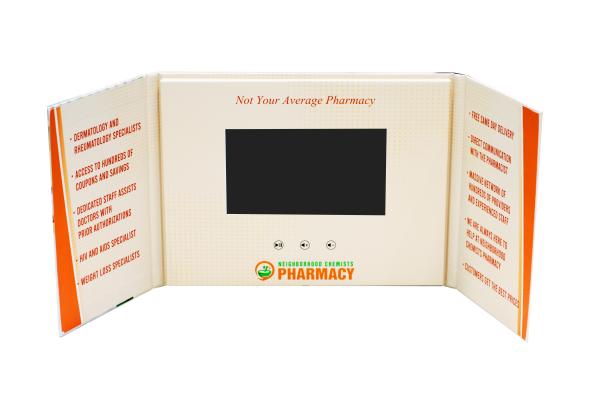 7 pulgadas pantalla LCD Video folleto fabricante publicidad Negocio folleto libro de vídeo digital