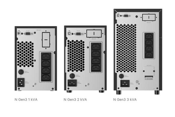 Delta Amplon N Gen3 Series 1-3KVA Single-phase On-line Double-conversion UPS with LCD Display for Networking