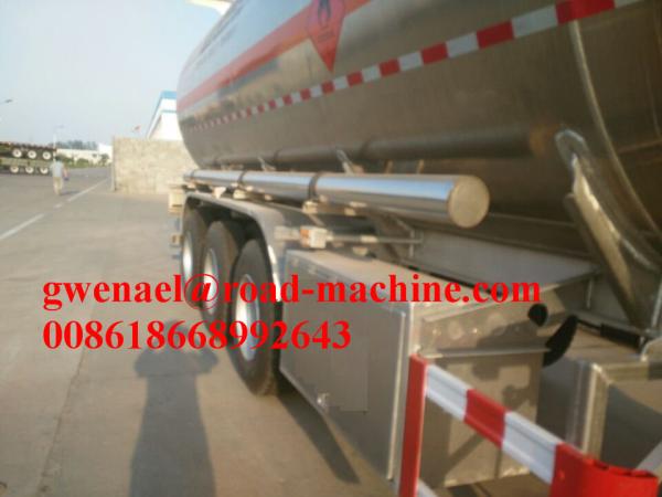 3 axles 33000L / 45000L Oil Tanker Truck/ Petroleum Tank Semi-Trailer  ,Stainless steel