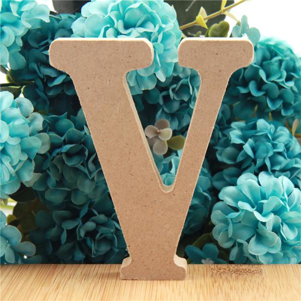 Alfabeto 3.94in de madeira ereto Nontoxic das letras para o casamento