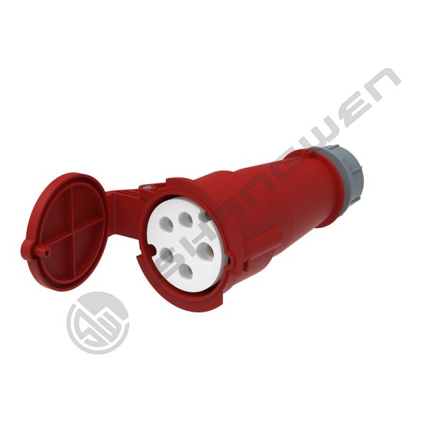 IP44 Industrial Male and Female Plug Couplers 16A 5P  IP44  Male Female Industrial Plug Socket Red
