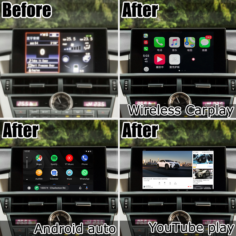 Беспроводной carplay интерфейс Lsailt для автомобиля андроида Lexus NX NX300 NX200t NX300h