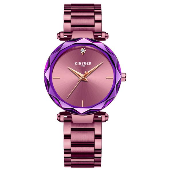 Stainless steel band high quality quartz movement women stainless steel band waterproof wrist watch