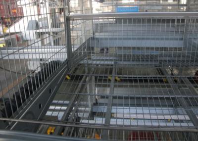 Hot-dip galvanizing technology Reliable Layer Poultry Farming Equipment  / Egg Laying Chicken Cages