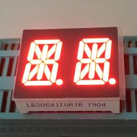 Le double chiffre ultra rouge 14 SegmentAlphanumeric de 0,54 pouces a mené l'affichage pour le tableau de bord