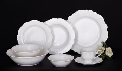 white new bone china dinner plate/12/20/30pieces dinnerware sets with gif box/CHINA, PORCELAIN from guangxi