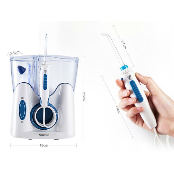 Portable 2 in 1 Water Flosser with 300ML Capacity and 30 Days Battery Life for Teeth Cleaning