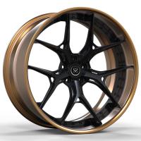 Bordas forjadas feitas sob encomenda de Matte Bronze Barrel Grey 22x11 RS6 do centro de rodas da liga de 2 partes