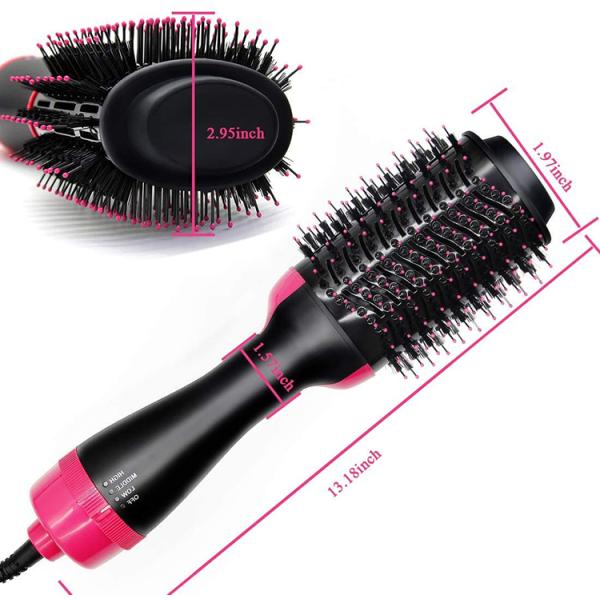 45W 2.95 Inch Blowout Brush Dryer , Electric Hair Comb Professional Straightener