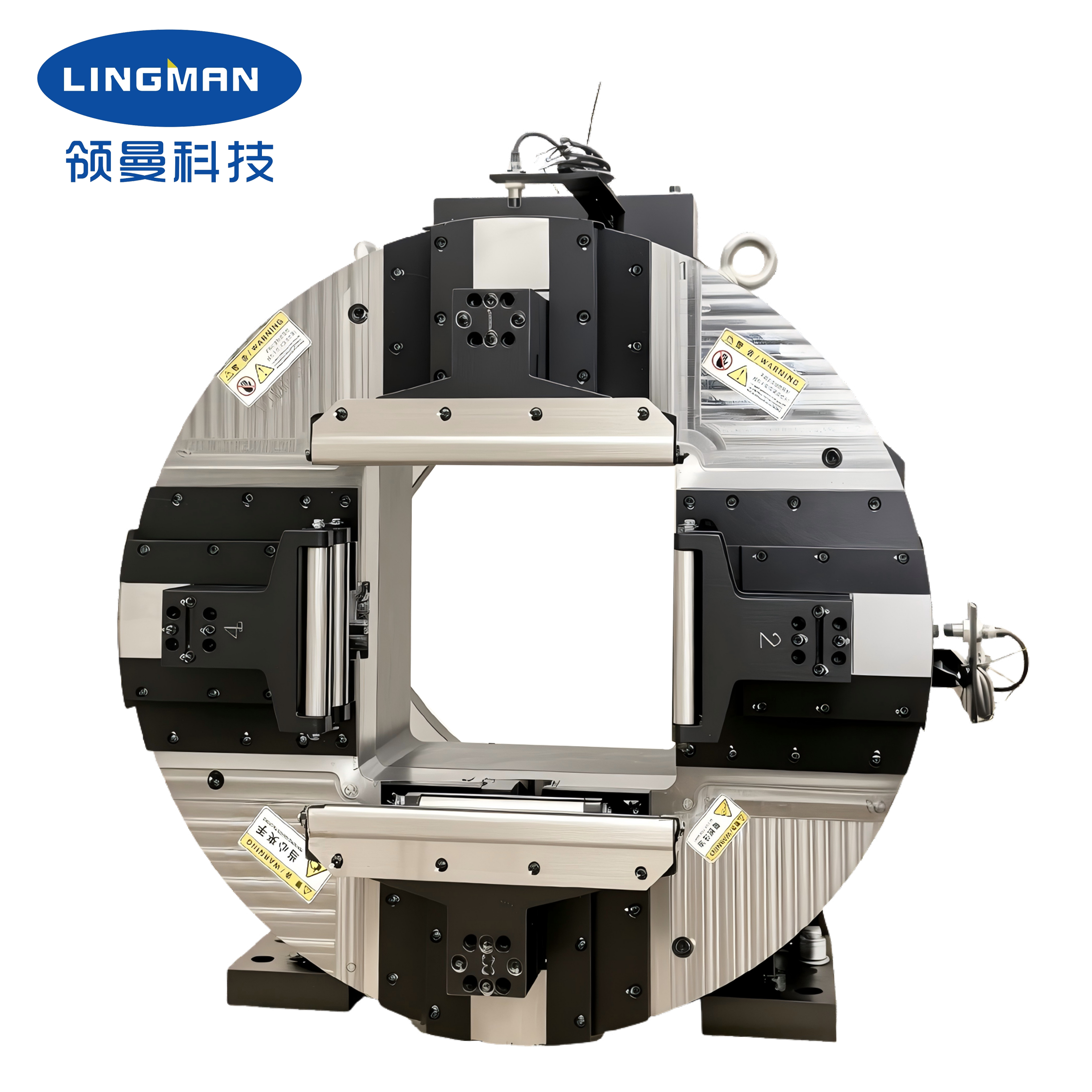 Lingman New Four-jaw Dual-action Chuck F265DF Wide Clamping Range Suitable for Pipe Cutting Machines and CNC Processing