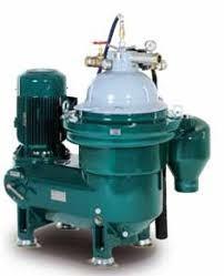 5000L / H Centrifugal Industrial Oil Separator Vertical Nozzle Type Stainless Steel Materials
