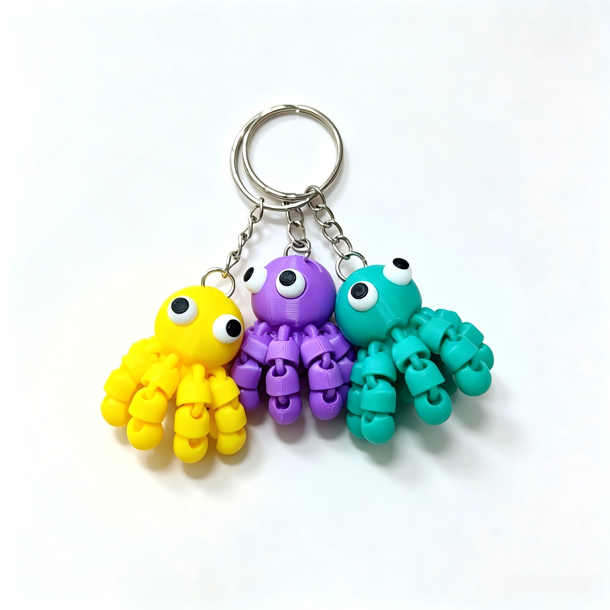 Realistic Octopus Shaped 3D Printed Toys Fully Movable Tentacle Ornament Desk Display