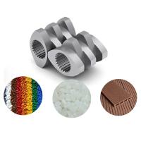 Barril gemelo paralelo del tornillo para inflar los tornillos dobles de la rotación del Co del extrusor de la comida