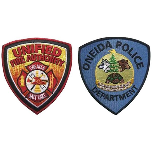Durable Pantone Color Personalised Embroidered Badges With Iron On Backing