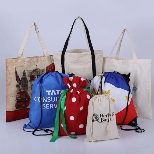 Сумка джута хлопка мешковины многоразовой ручки покупок естественная