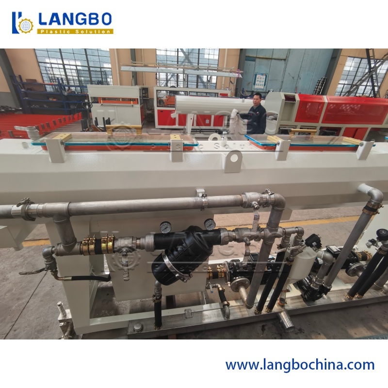 PVC Pipe Extrusion Line Providing High Precision Extrusion Capabilities For Producing Plastic Pipes With Tight Tolerances