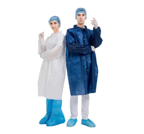 Revestimentos descartáveis do laboratório de FDA do CE, revestimento médico descartável da luva completa