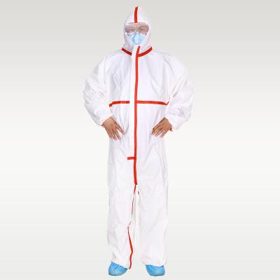 Type 4 non tissé imperméabilisent le costume S de Hazmat aux combinaisons jetables de la sécurité 4XL